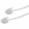 Picture of True Decor 15' Feet Telephone Extension Cord Cable Line Wire, White RJ-11