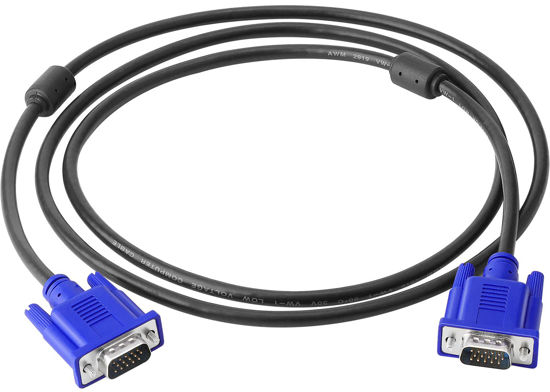 Picture of PASOW VGA to VGA Monitor Cable HD15 Male to Male for TV Computer Projector (5 Feet)