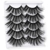 Picture of 25mm False Eyelashes 8D Faux Mink Lashes ALPHONSE High Volume Dramatic Fake Eyelashes Long Thick Fluffy Eye Lashes Pack 5 Pairs