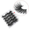 Picture of 25mm False Eyelashes 8D Faux Mink Lashes ALPHONSE High Volume Dramatic Fake Eyelashes Long Thick Fluffy Eye Lashes Pack 5 Pairs