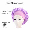 Picture of Harewom Silk Bonnets for Black Women Wide Band Satin Hair Buff for Wife Sleeping Gifts Light Purple