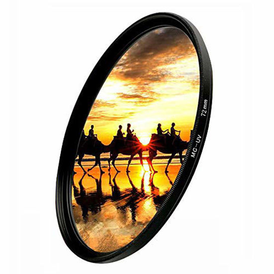 Picture of 72mm MC UV Filter, HonesThing 72mm MC UV Protection Lens Filter Multi-Resistant Coated Slim UV Filter 72mm