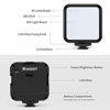 Picture of D&F LED RGB Video Light Mini LED Panel Lamp Low/Middle/High 3 Modes with Cold Shoes for Photography, Zoom Meeting, Remote Working, Streaming, Self Broadcasting, Vlogging