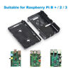 Picture of ELUTENG Raspberry Pi 3 Case Compatible B + / 2/3 Pi Mounting Kit Cooling Fan, Heatsinks ABS Pi 3 Cover Complete Parts Raspberry Pi Enclosure