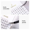 Picture of LANKIZ Volume Lash Extensions Premade Fans Eyelash Extensions 5D 0.07mm C Curl 9mm Long Stem Russian Volume Individual Lashes