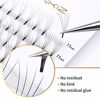 Picture of LANKIZ Volume Lash Extensions Premade Fans Eyelash Extensions 5D 0.07mm C Curl 9mm Long Stem Russian Volume Individual Lashes