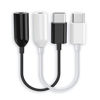 Picture of USB Type C to 3.5mm Headphone Jack Adapter, Bojuren 2Pack USB C to Aux Audio Dongle Cable Compatible with Samsung S21 S20 Ultra S20+ Note 20 10 S10 S9 Plus,Pixel 4 3 2 XL,iPad Pro (White & Black)