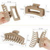 Picture of Claw Clip Hair Clip 8 Pack 4.3 Inch Rectangular Hair Clips for Women Girls Large Hair Jaw Clips Hair Clamps