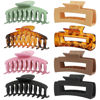 Picture of Claw Clip Hair Clip 8 Pack 4.3 Inch Rectangular Hair Clips for Women Girls Large Hair Jaw Clips Hair Clamps