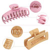 Picture of Claw Clip Hair Clip 8 Pack 4.3 Inch Rectangular Hair Clips for Women Girls Large Hair Jaw Clips Hair Clamps