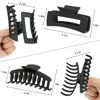 Picture of Claw Clip Hair Clip 8 Pack 4.3 Inch Rectangular Hair Clips for Women Girls Large Hair Jaw Clips Hair Clamps