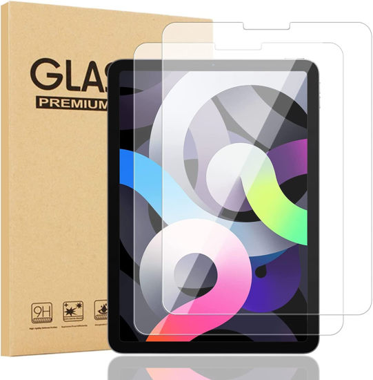 Picture of 2 Pack-AVAKOT Tempered Glass Film for iPad Air 5th Generation | Tempered Glass Screen Protector for iPad Air 4th 10.9 Inch 2022/2020 | Anti-Scratch Sensitive Dropproof Screen Protector for iPad Pro 11