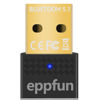 Picture of eppfun USB Bluetooth Adapter for PC, Bluetooth 5.1 Audio Dongle, Receiver Supports Windows 11/10/8.1/7 for Mouse,Keyboard,Printers, Headphones,Speakers,PS4/ Xbox Controllers