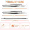 Picture of Blackhead Tweezer, Pimple Popper Tool, Clip for Whiteheads, Acne Clip Hairs Tweezers, Blackheads Remover Extractor, Stainless Steel