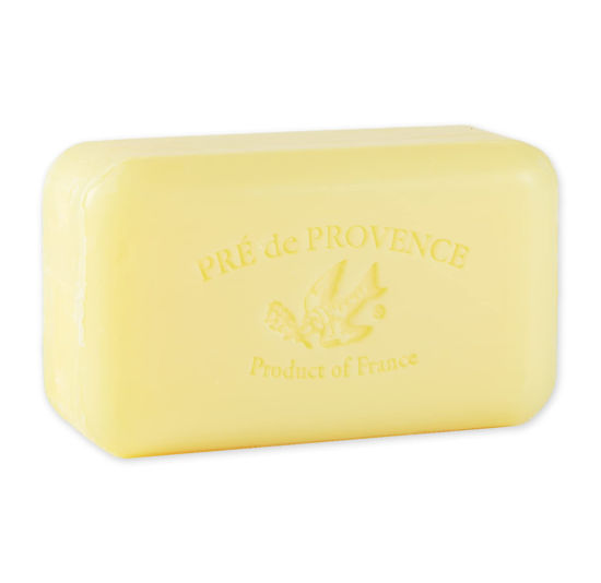 Picture of Pre de Provence Artisanal Soap Bar, Natural French Skincare, Enriched with Organic Shea Butter, Quad Milled for Rich, Smooth & Moisturizing Lather, Sweet Lemon, 5.3 Ounce