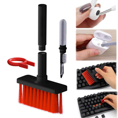 Picture of 5 in 1 Keyboard Cleaning Brush Kit,Multifunctional Earbuds Cleaner with Keycap Puller,Cleaning Tools for Mechanical Keyboard,PC Laptop and Earphone