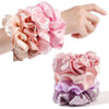 Picture of Scrunchies for Women Hair Ties Bands Satin Hair Scrunchies for Girls Big Scrunchies for Women's Thick Curly Hair Ponytail Holders Cute Pony Tails No Crease Hair Ties No Damage