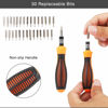 Picture of 31 in 1 Magnetic Screwdriver Set with Non-Slip Handle, Small Screwdrivers Repair Tool Kit for iPhone, iPad, Computer, Watch, Glasses, Camera, Electronic