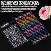 Picture of 1225 Pcs of Rhinestone Stickers 3/4/5/6mm Clear+Colorful Self Adhesive Face Gems, Stick on Body Crystal Jewels with Quick Dry Makeup Glue For Face Eye Hair Nails Make up and Craft DIY Decorations