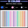 Picture of 1225 Pcs of Rhinestone Stickers 3/4/5/6mm Clear+Colorful Self Adhesive Face Gems, Stick on Body Crystal Jewels with Quick Dry Makeup Glue For Face Eye Hair Nails Make up and Craft DIY Decorations