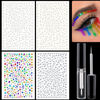 Picture of 1300 Pcs of Rhinestone&Pearl Stickers 3/4/5/6mm Self Adhesive Face Crystal Gems And Pearls, Stick on Body Beads with Quick Dry Makeup Glue For Face Eye Hair Nails Make up and Craft DIY Decorations