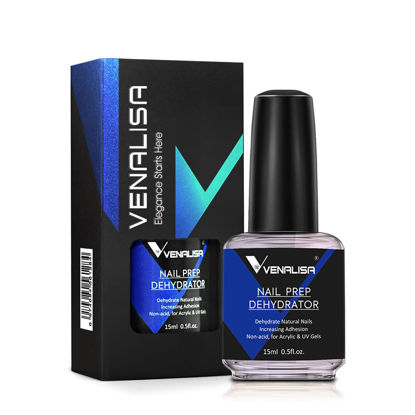 Picture of VENALISA Gel Nail Polish, 15ML Acid-Free Nail Prep Dehydrate for Nail Gel Polish Nail Art Starter Manicure Salon DIY at Home