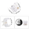 Picture of YOHAMA 36 PCS Clear Mini Hair Claw Clips Great for Design Kids Adult Hairstyles White Plastic Hair Clips Small Decoration Buns Pining Bangs Strong Grip Multifunction Clamp Clips.