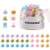 Picture of YOHAMA 36 Pcs Hair Clips Glitter Mini Claw Clamp Colorful Great for Design Children Women Girls Hairstyles Decroation Buns Pining Bangs Strong Grip Multifunction Little Clips.