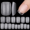 Picture of TOMICCA Extra Short Square Nail Tips, 150Pcs Acrylic Nail Tips, 15 Size Double Sided Matte Soft Gel Nail Tips, Nail Extension Tips for Beginner and Professional