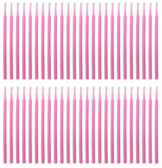 Picture of 100 Pack Phone Charge Port Cleaning Tool kit,Bendable Mini Soft Round Brushes Cleaner Compatible with iPhone 11 Pro Speaker Tablet Camera Laptop Computer Smartphone, Pink