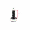 Picture of uxcell M2x8mm Phillips Screw Fastener Black 3.8mm Dia Screw Head for Laptop PC TV Fan Switch 50pcs