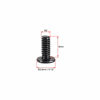 Picture of uxcell M2x6mm Phillips Screw Fastener Black 3.8mm Dia Screw Head for Laptop PC TV Fan Switch 50pcs