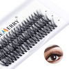 Picture of Lash Clusters Extensions 40 Roots Individual Lash Clusters 0.07 D Curl 15mm Thickness DIY Eyelash Extensions Natural Look Reusable Faux Mink Lash Clusters(40D-0.07-D-15mm)