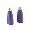 Picture of DGZZI USB to PS2 Adapter 2PCS Purple USB Female to PS/2 Male Converter Adapter for Mouse and Keyboard