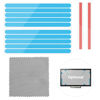 Picture of 12pcs Privacy Screen Adhesive Strips and 2pcs Plastic Slide Mount Tabs for Computer Monitors with Microfiber Cloth for Easily Installing Laptop Privacy Screen Protector - Replacement Kits