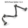 Picture of JOYJOM SATA Power Splitter Cable: 15 Pin SATA to 4 SATA 4X Serial ATA Power Adapter Splitter Cable for HDD SSD Optical Drives Sata Power Cable-40cm