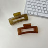 Picture of 4.1 Inch Large Hair Claw Clips 8 Pcs Rectangle Hair Clips Big Hair Clips for Thick Hair Nonslip Rectangular Hair Clips Acrylic Banana Jaw Clips Hair Accessories for Women and Girls (Candy Color)