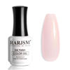 Picture of RARJSM Pale Pink Glitter Gel Polish Nude Gel Polish Sparkle Shimmer Neutral Skin Tone Light Pink Sheer Jelly Transparent Gel Nail Polish 15ml Single Bottle Soak off UV LED Cured for Home Salon DIY