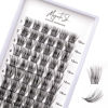 Picture of Cluster Lashes 72 Individual Lashes Clusters Eyelash Extensions False Eyelashes DIY Wispy Fluffy Lash Extension Kit Reusable False Eyelashes Natural Look Mix 10-16mm C D Curl-DM20