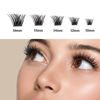 Picture of Lash Clusters, DIY Eyelashes Extensions 45Pcs Clusters Lashes with Glue Natural Look Wispy Fluffy Lash Extension Kit Reusable False Eyelashes Individual Lashes Mix 10-16mm C CC D Curl DIY at Home-DM05