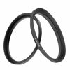 Picture of 49-52MM Lens-Filter Step Up Adapter Ring, 49mm Lens to 52mm Filter, Hood, Lens Converter and Other Accessories, Fire Rock 49mm(Male)-52mm(Female) Aviation Aluminum Alloy Step Up Filter Rings-2Packs