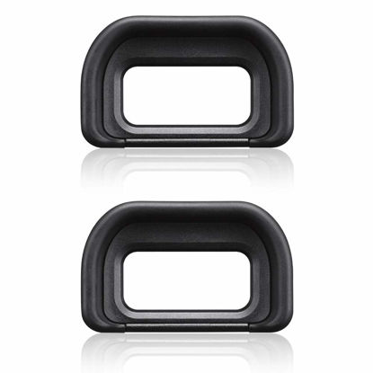 Picture of a6600 a6400 FDA-EP17 Viewfinder Eyepiece Eyecup Eye Cup for Sony A6600 A6400 a6400 a6600 Alpha 6400 Alpha 6600 Digital Camera[2Packs], Replace Eyepiece FDA-EP17 EP-17, Fire Rock Viewfinder Accessories