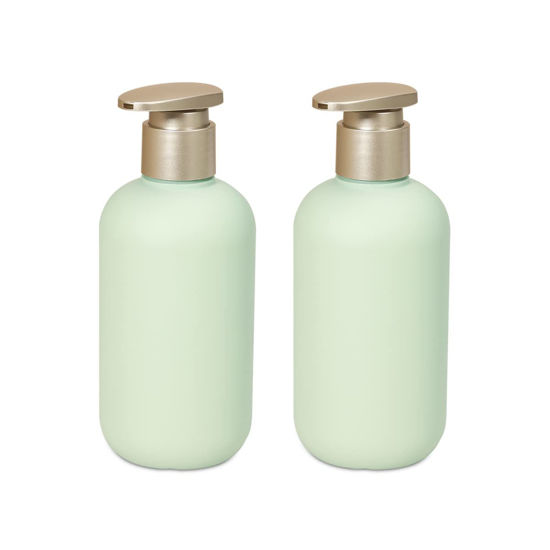 Picture of UMETASS 6.8 oz Plastic Pump Dispenser Bottles, Shampoo and Conditioner Bottles, Refillable Container for Bathroom Shower Body Wash Lotion (2 Pcs)