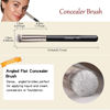 Picture of ENERGY Concealer Brush Under Eye Mini Angled Flat Top Kabuki Nose Contour Brush for Concealing Blending Setting Buffing with Powder Liquid Cream Cosmetic Pro Small Makeup Foundation brushes 270