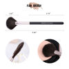 Picture of ENERGY Fan Brush Professional Blush Brush Soft Vegan Synthetic Makeup Brush for Face Highlighting,Buffing and Blending with Powder Cream Cosmetics Blusher Highlighter Applicator Eyeshadow Brush