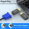 Picture of IIABC DisplayPort to VGA Adapter 1080P Converter, Display Port DP to VGA Adapter Male to Female Connector Compatible with Computer, Desktop, Laptop, PC, Monitor, Projector, HDTV