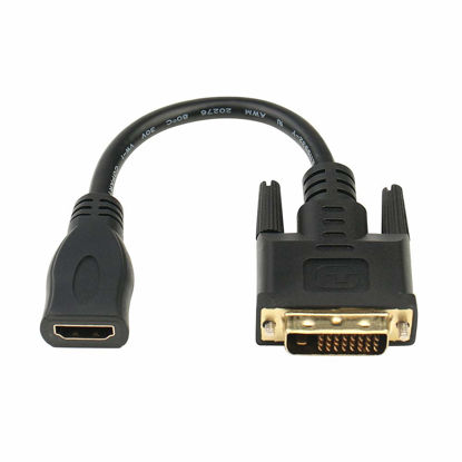 Picture of Anbear Bi-Directional HDMI Female to DVI-D(24+1) Male Adapter, 1080P DVI to HDMI Conveter (1, Black)