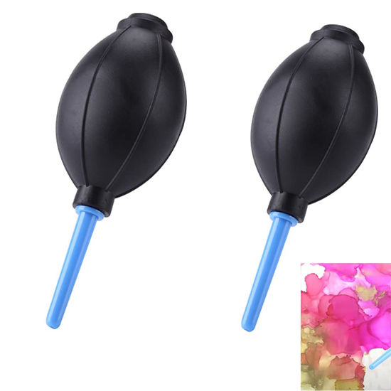 Picture of 2Pack Ink Air Blower for Card Making Dispersing Inks Powerful Blowing Dust Removal Ash Removal Gas Blowing Hand Held Cleaning Tools for Sensor Computer Keyboard Camera Mobile Phone Cleaning