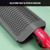 Picture of ZAXOP Resistant Silicone Mat Pouch for Flat Iron, Curling Iron,Hot Hair Tools (Grey)