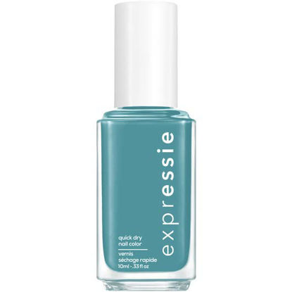 Picture of Essie expressie, Quick-Dry Nail Polish, 8-Free Vegan, Midtone Teal, Up Up & Away Message, 0.33 fl oz